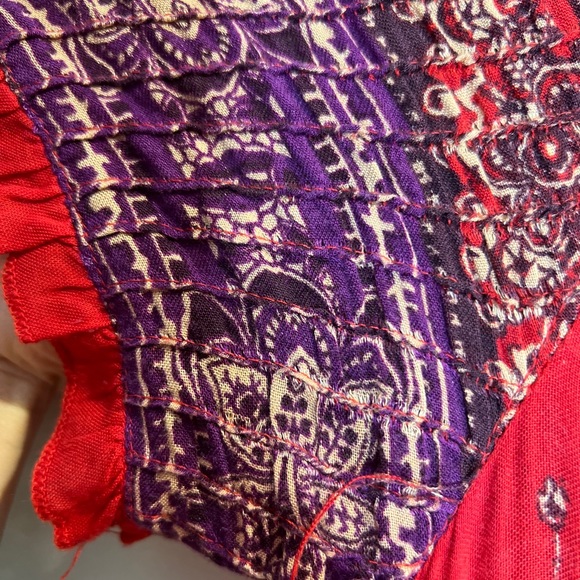 Free People Rare Feeling Border Printed Tiered Maxi Dress *flawed* - Picture 7 of 10